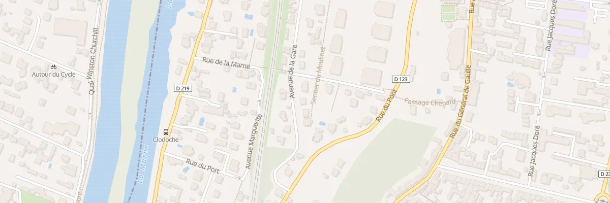 Plan du 6 Av de la Gare à Chennevières-sur-Marne