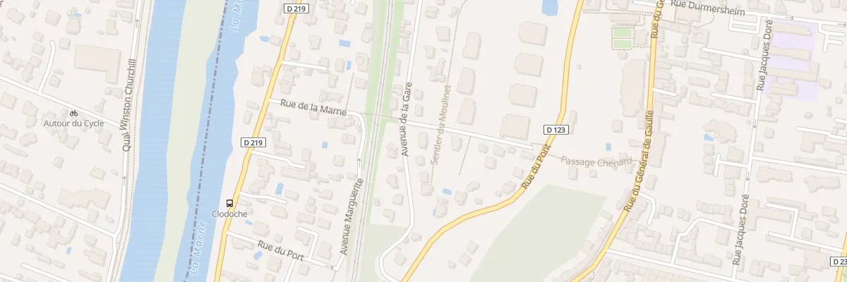 Plan du 8 Av de la Gare à Chennevières-sur-Marne