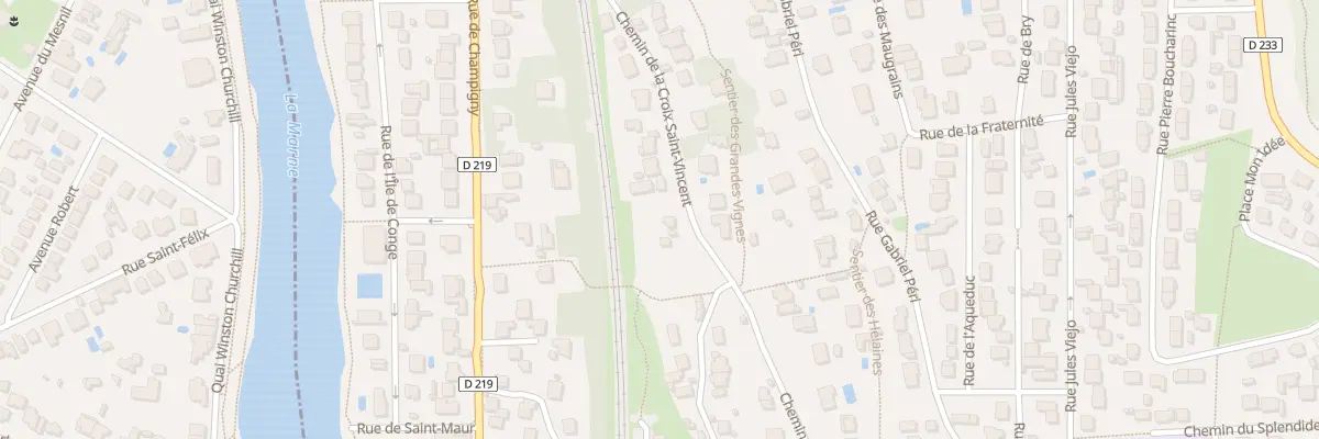 Plan du 57 Che de la Croix Saint Vincent à Chennevières-sur-Marne