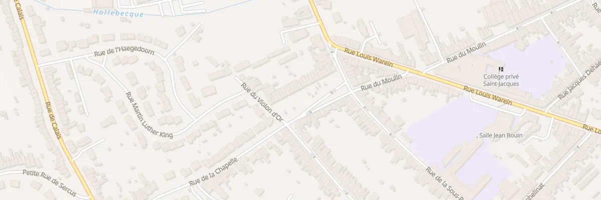 Plan du 28 Rue de la Chapelle à Hazebrouck
