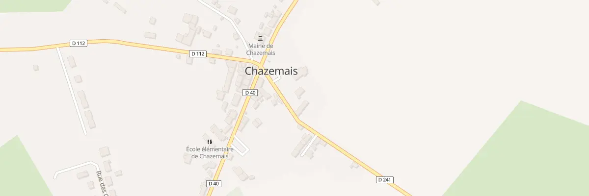 Plan du 1 Pl de l’Eglise à Chazemais