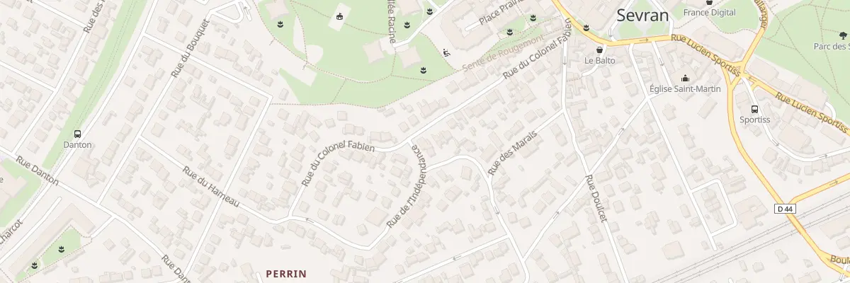 Plan du 27 Rue du Colonel Fabien à Sevran