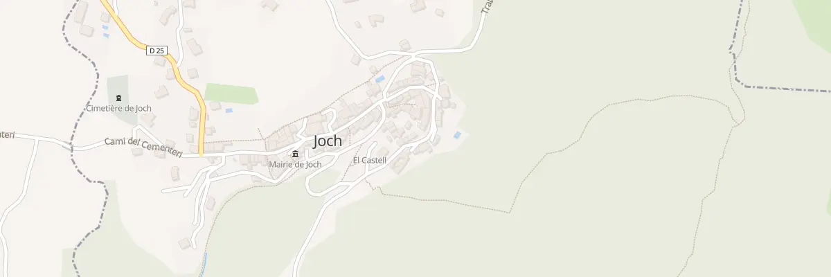 Plan du 10 Cae del Castell à Joch