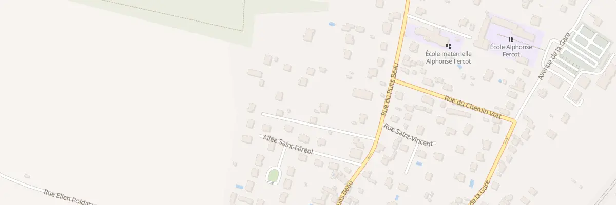 Plan du 25T Rue du Puits Beau à Saint-Fargeau-Ponthierry