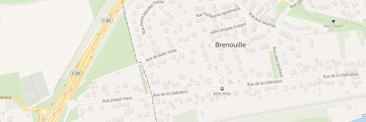Plan du 14 Rue de Belle Visée à Brenouille
