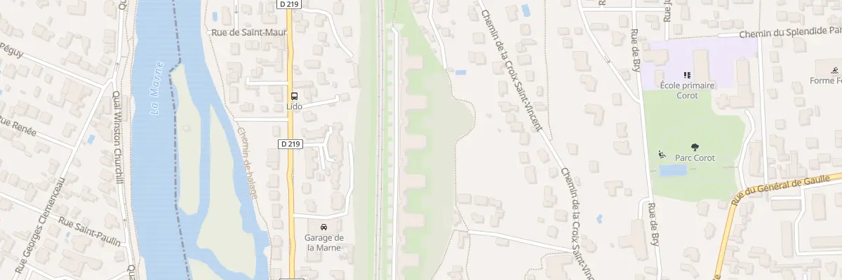 Plan du 57 Av de la Gare à Chennevières-sur-Marne