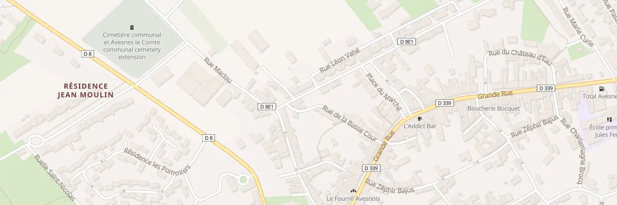 Plan du 3 Rue de la Poste à Avesnes-le-Comte