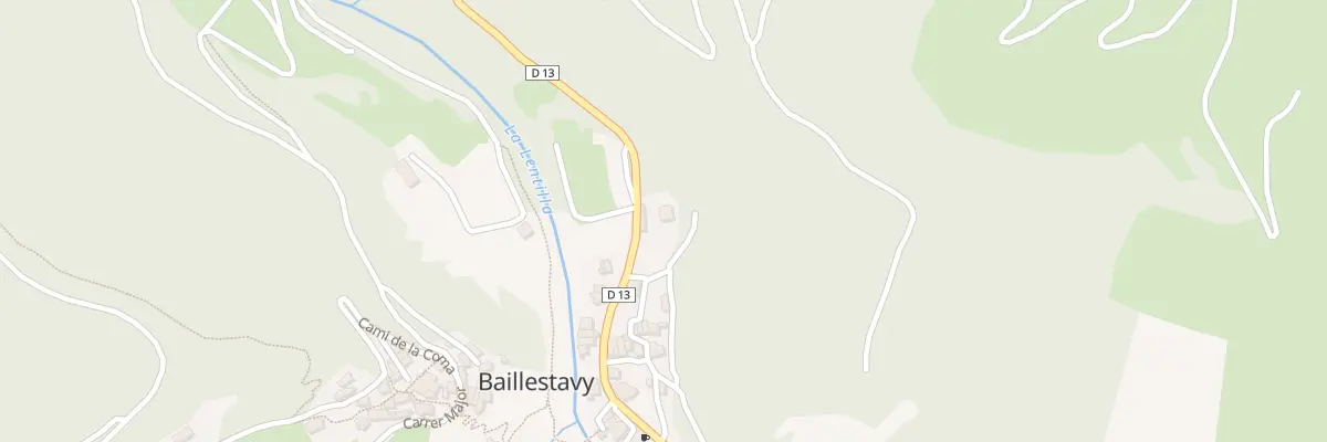 Plan de Cae de la Farga à Baillestavy