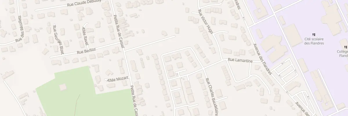 Plan du 27 Rue Charles Baudelaire à Hazebrouck
