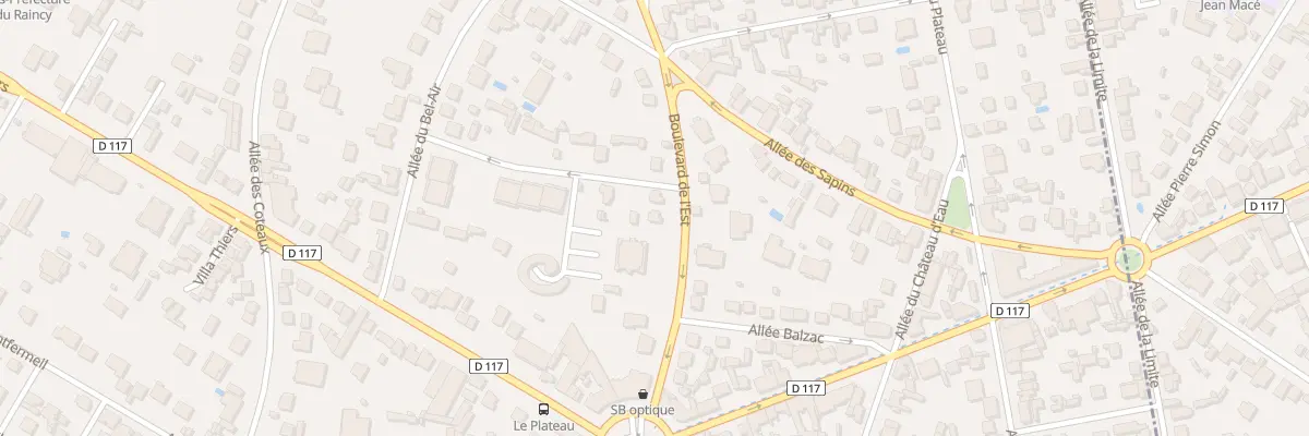 Plan du 7 Bd de l’Est au Raincy