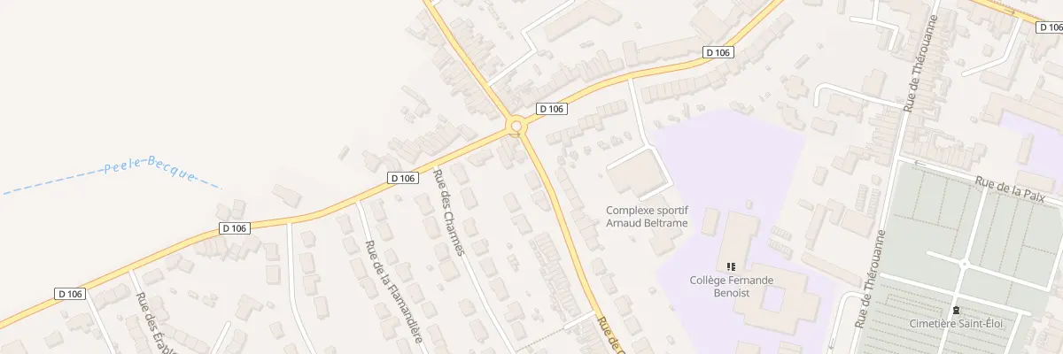 Plan du 59 Rue de Sercus à Hazebrouck