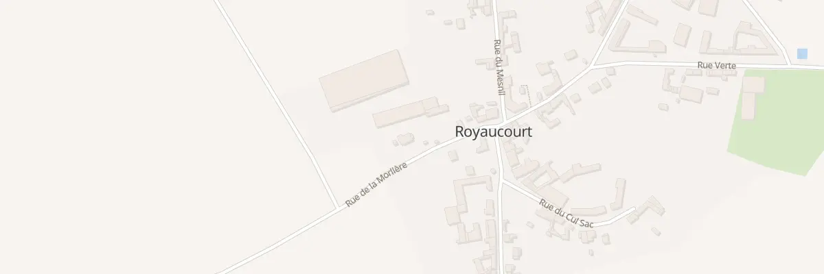 Plan du 6 Rue de la Morlière à Royaucourt
