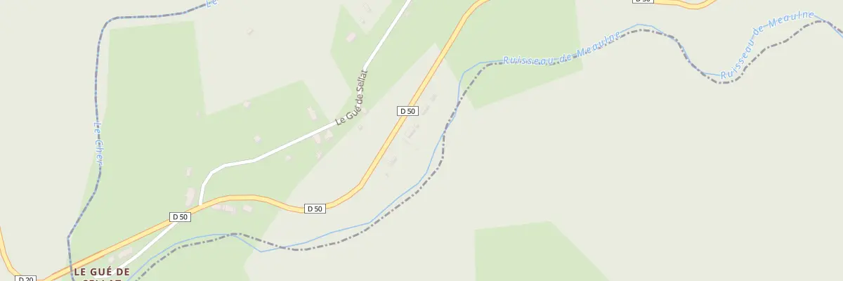 Plan du 3 Le Gue de Sellat à Mazirat