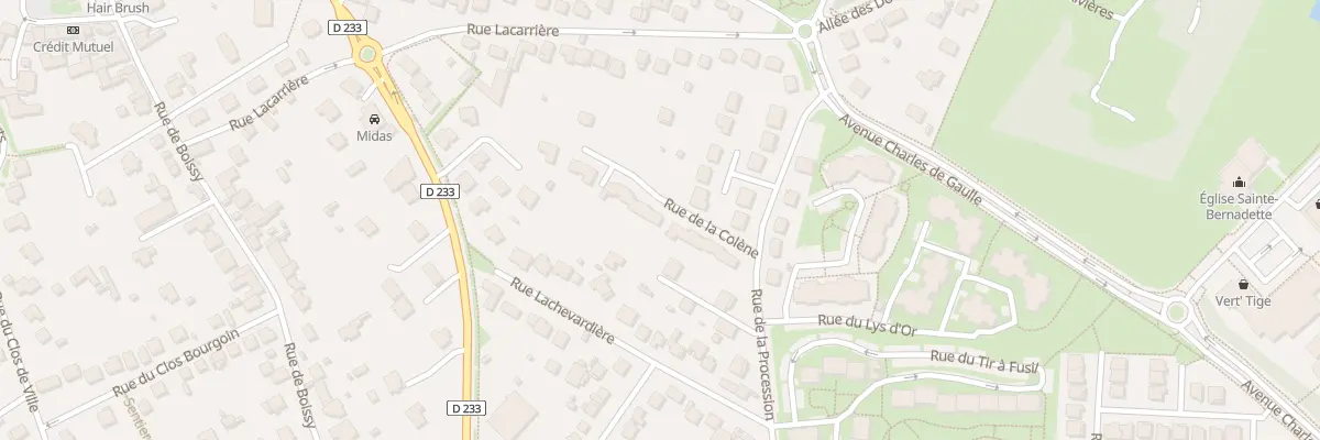 Plan du 1 Rue de la Colene à Sucy-en-Brie