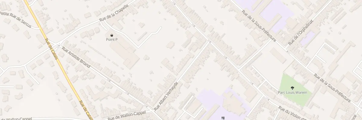 Plan du 22 Rue Albert Verheyde à Hazebrouck