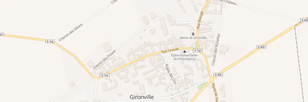 Plan du 14 Rue Grande à Gironville