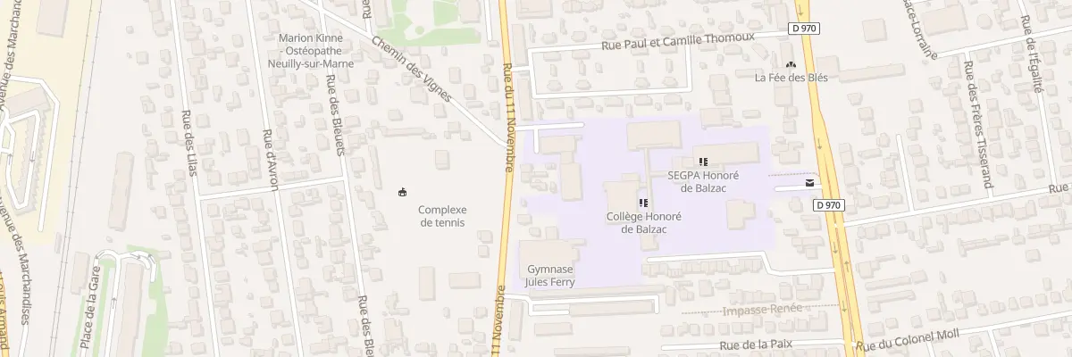 Plan du 36 Rue du Onze Novembre à Neuilly-sur-Marne