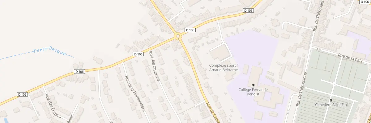 Plan du 125 Rue de Calais à Hazebrouck