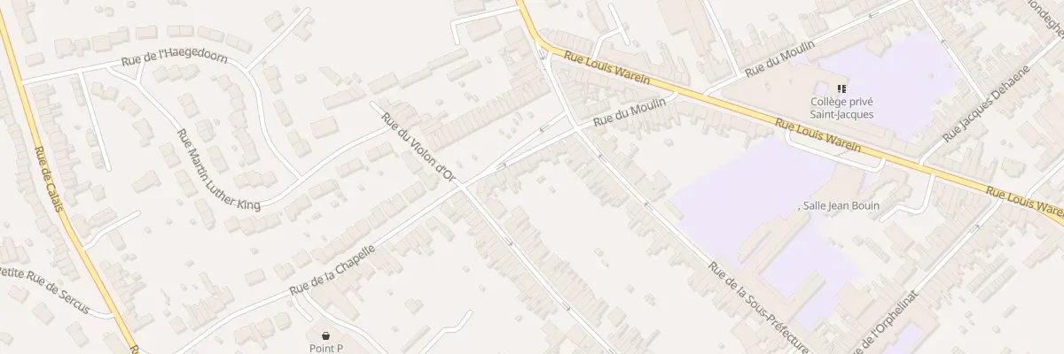 Plan du 5 Rue de la Chapelle à Hazebrouck