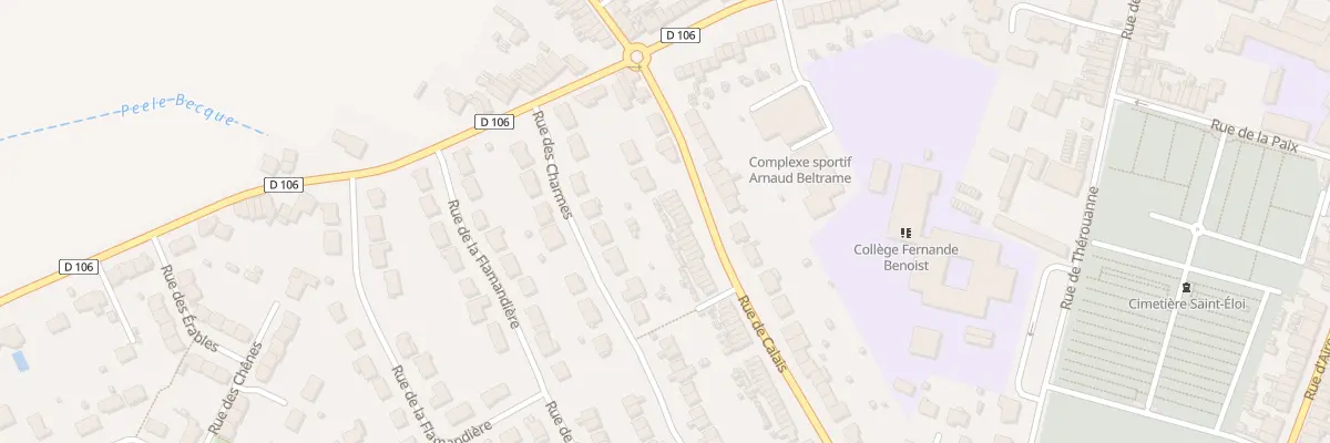 Plan du 111 Rue de Calais à Hazebrouck