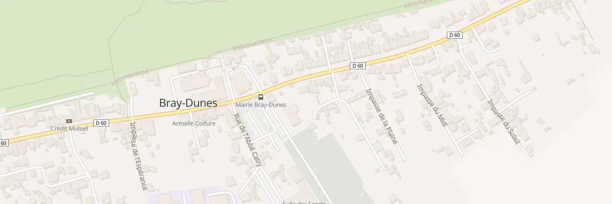 Plan du 6 Rue Auguste Coolen à Bray-Dunes