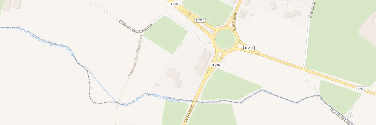 Plan du 336 Rue d’Aire à Hazebrouck