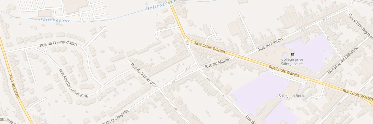 Plan du 6 Rue de la Chapelle à Hazebrouck