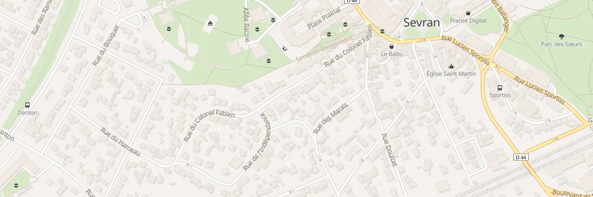 Plan du 19 Rue du Colonel Fabien à Sevran