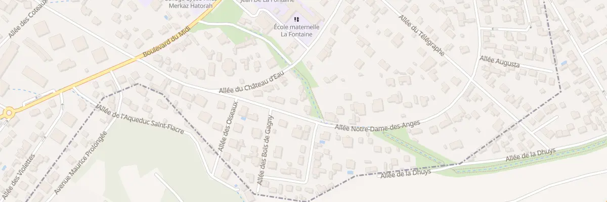 Plan du 5 All Notre Dame des Anges au Raincy