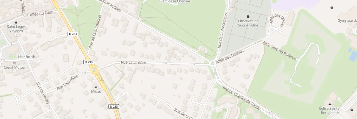 Plan du 33 Rue Lacarrière à Sucy-en-Brie