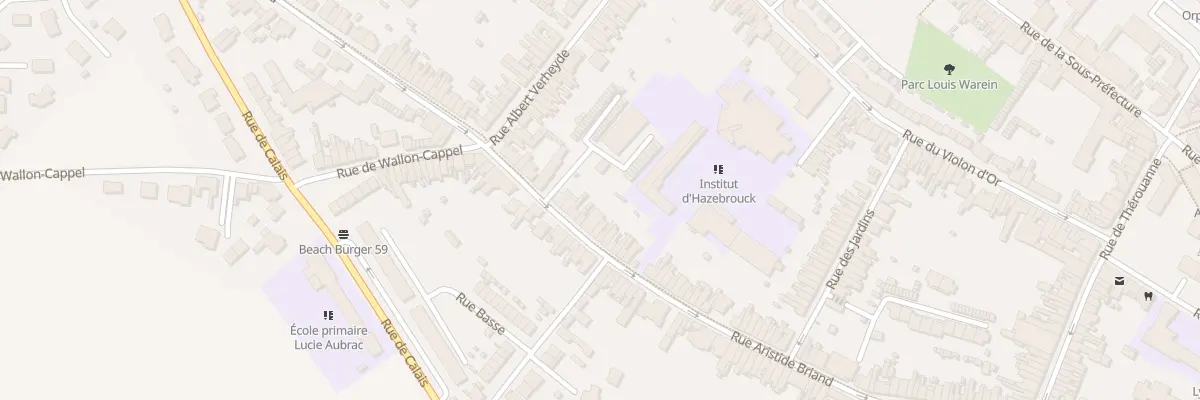 Plan du 104 Rue Aristide Briand à Hazebrouck