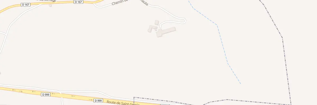Plan du 416 Che de La Borie Haute à Curvalle