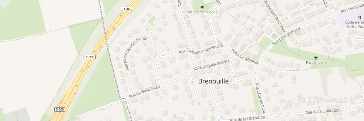 Plan du 3 Rue Guillaume Apollinaire à Brenouille