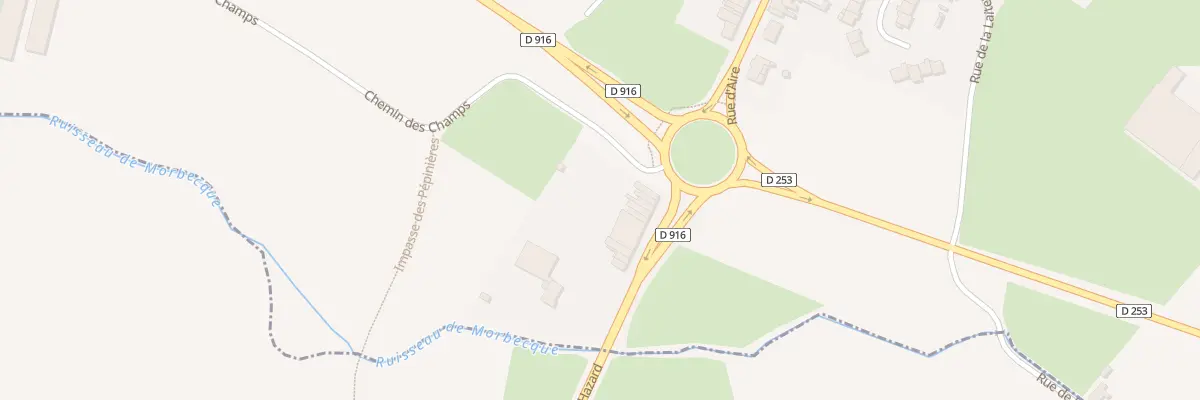 Plan du 326 Rue d’Aire à Hazebrouck