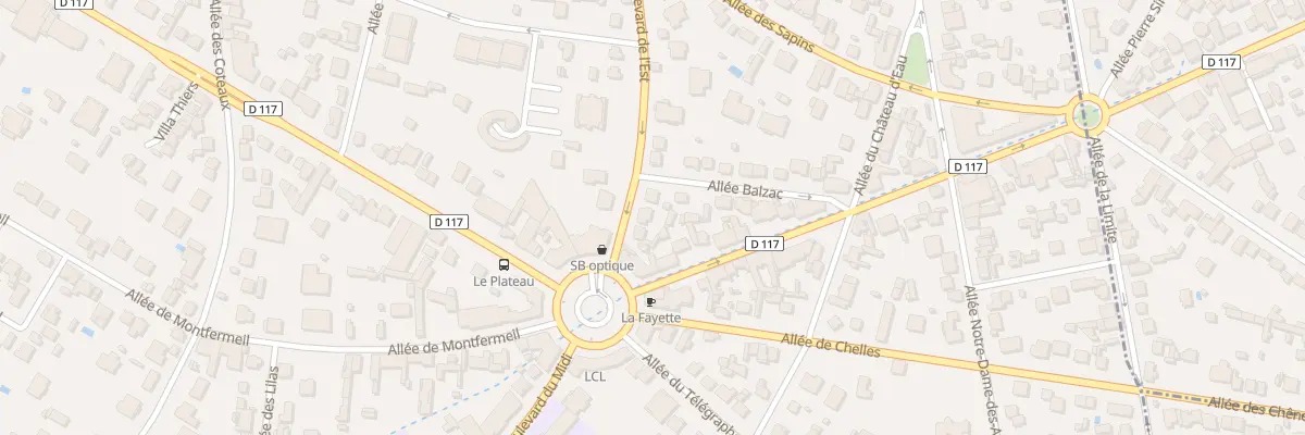 Plan du 6 Bd de l’Est au Raincy