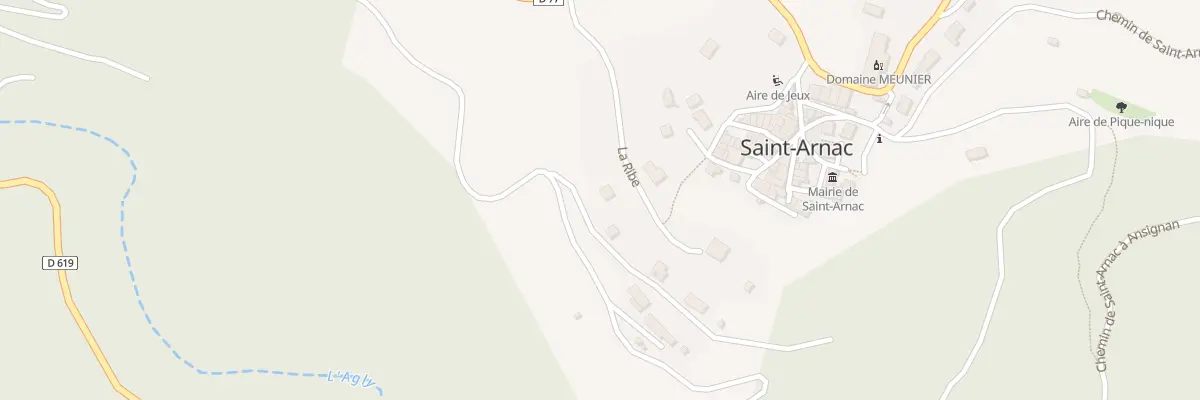 Plan du 1 Laribe à Saint-Arnac