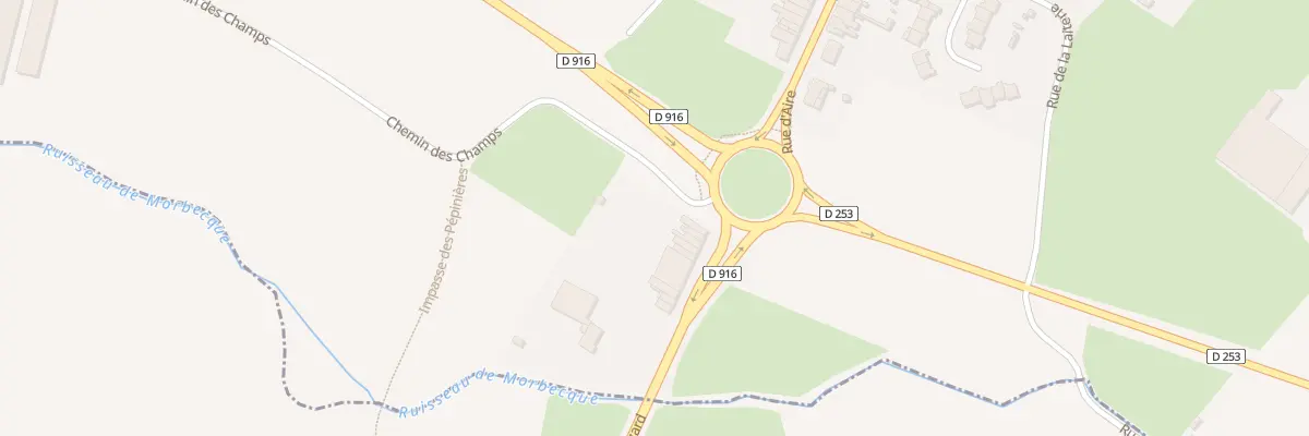 Plan du 320 Rue d’Aire à Hazebrouck