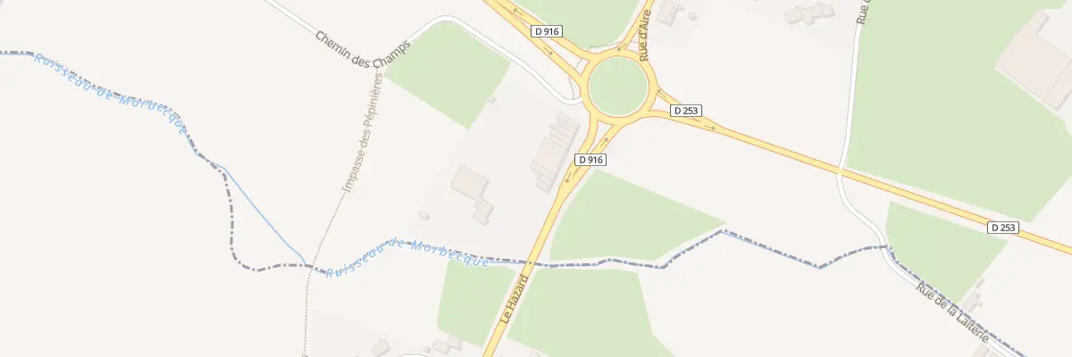 Plan du 338 Rue d’Aire à Hazebrouck