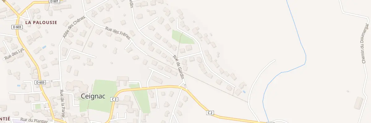 Plan du 307 Rue de Gardin à Calmont