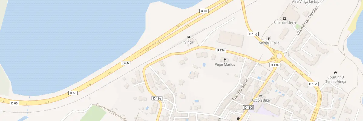 Plan du 13 Av de la Gare à Vinça