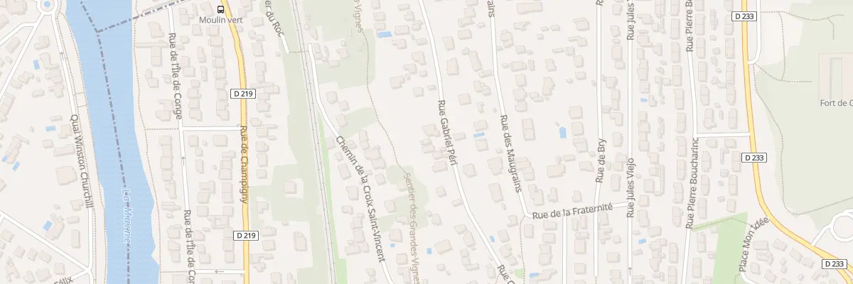 Plan du 75 Rue Gabriel Péri à Chennevières-sur-Marne