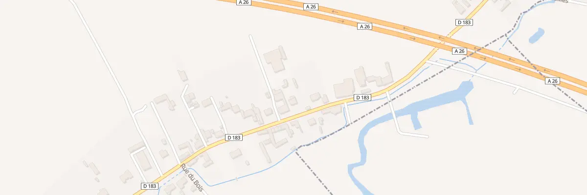 Plan du 87B Rue du Marais à Allouagne