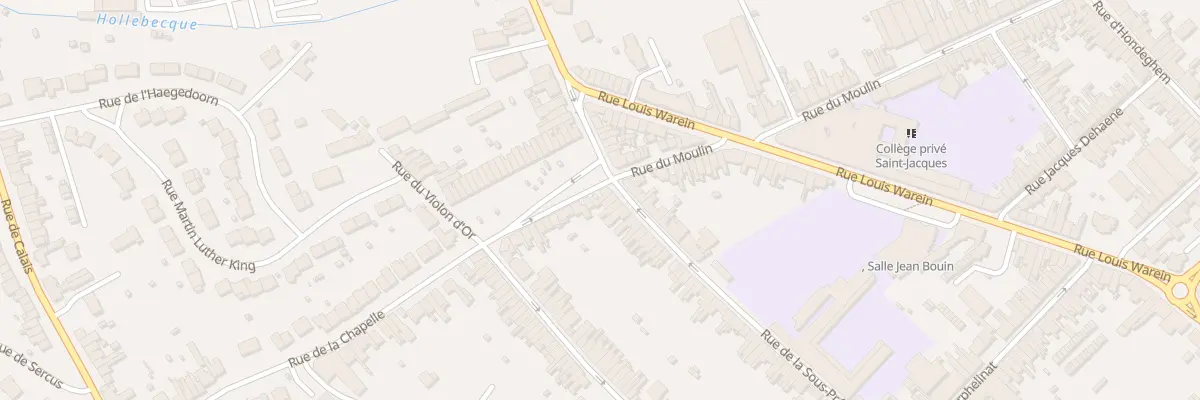 Plan du 1 Rue de la Chapelle à Hazebrouck