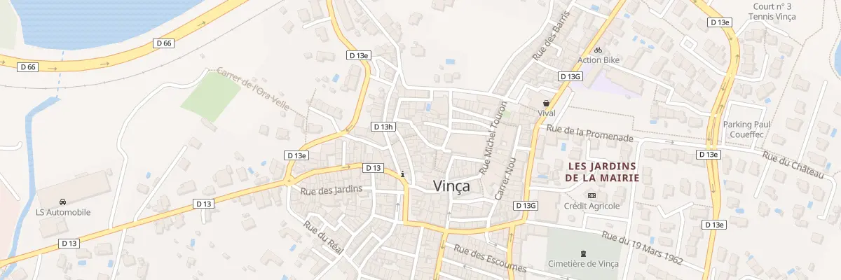 Plan du 1 Rue de la Placette à Vinça