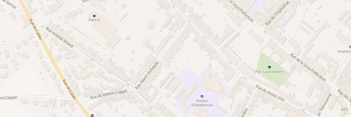 Plan du 29 Rue Albert Verheyde à Hazebrouck
