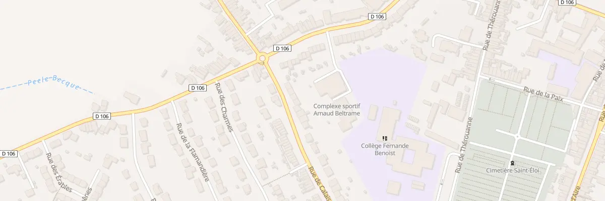 Plan du 88 Rue de Calais à Hazebrouck