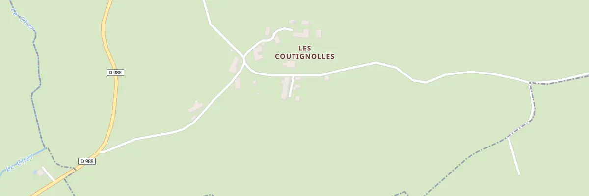 Plan du 11 Les Coutignolles à Rougnat
