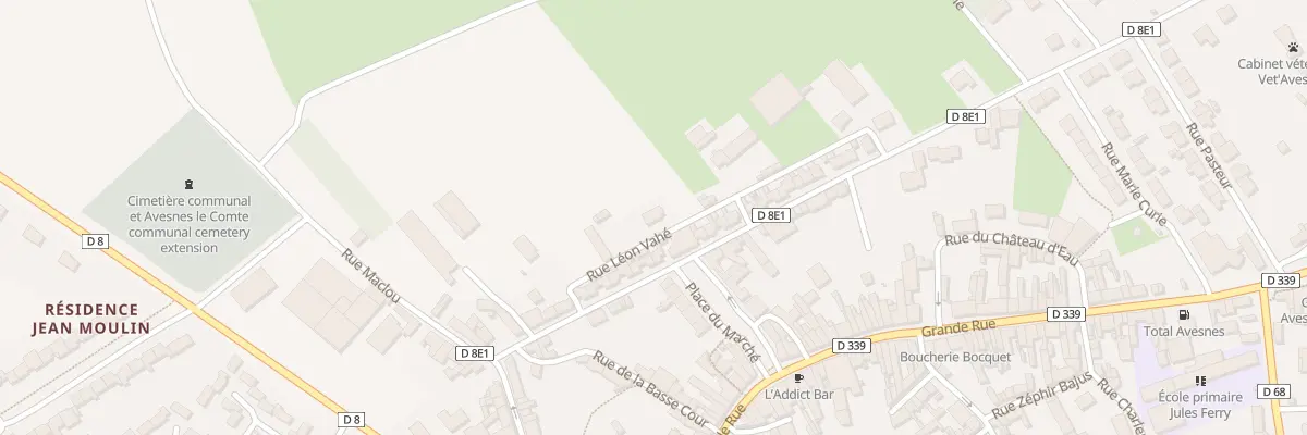 Plan du 97 Rue Léon Vahé à Avesnes-le-Comte