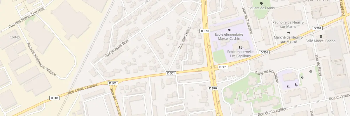 Plan du 7 All Georges Brassens à Neuilly-sur-Marne