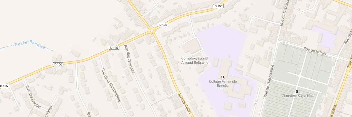 Plan du 86 Rue de Calais à Hazebrouck